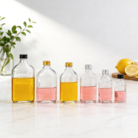 Bouteille en verre sodocalcique de 250 ml en gros, idéale pour les jus de fruits, le lait, le thé et les boissons enzymatiques, avec couvercle en aluminium