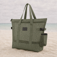 Sac de plage en maille surdimensionné pour femme, idéal pour les vacances d'été, avec logo personnalisé, sac fourre-tout de voyage OEM ODM