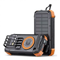 Cargador Solar Portátil de Manivela para Emergencias, para Exteriores, para Acampar, en Caso de Corte de Energía
