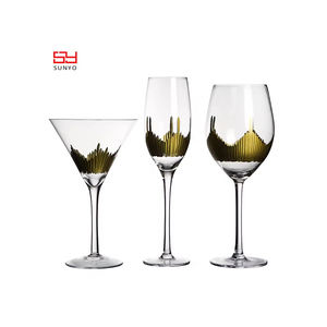 Juego <span class=keywords><strong>de</strong></span> 5 Copas <span class=keywords><strong>de</strong></span> <span class=keywords><strong>Vino</strong></span> <span class=keywords><strong>de</strong></span> Lujo Sunyo Hechas a Mano, Pintadas en Oro, Grabadas y Libres <span class=keywords><strong>de</strong></span> Plomo, con Capacidad <span class=keywords><strong>de</strong></span> 350 ml, Venta al por Mayor para <span class=keywords><strong>Vino</strong></span> Tinto - Product Image 5