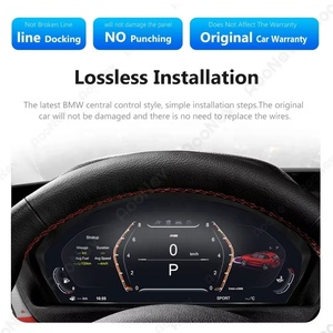 จอ LCD ดิจิตอลขนาด 12.3 นิ้วสำหรับรถยนต์ BMW ซีรีส์ 3 รุ่น F30 F31 GT และซีรีส์ 4 รุ่น F32 F33 F36 ปี 2013-2019 เครื่องเล่นสเตอริโอพร้อมมาตรวัดความเร็วเสมือนจริงบนแผงหน้าปัด - Product Image 6