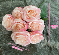 Arche de mariage en fleurs artificielles à 7 branches, style européen, en soie, imperméable, faite à la main, pour la fête des mères, Noël