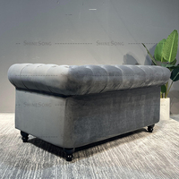 Meubles de style italien haut de gamme Canapé de chambre à coucher Chaise Canapé moderne de salon Ensemble de meubles Fauteuil en bois massif