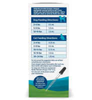 Minyak Ikan Omega-3 Vitamin E Cair untuk Anjing Kucing - Botol 60ml EPA DHA Kesehatan Kulit Bulu Sendi Mata Umur Simpan 24 Bulan