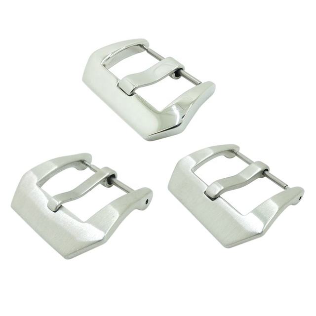Polished Brushed Sandblasted Wrist Watch Band Buckles 24mm 25mm 26mm 28mm Engraved 18/20/22mm Stainless Steel Watch Buckles