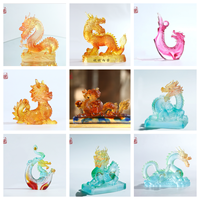 Figurine de dragon en cristal créative, cadeau de vacances, décoration de la maison, artisanat exquis pour anniversaire