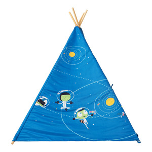 Carpa <span class=keywords><strong>Tipi</strong></span> Plegable Grande para Niños, de Lona de Algodón, para Interiores y Exteriores, Casa de Juegos Infantil, con Logotipo Personalizado, Portátil, para Niños y Niñas - Product Image 2