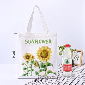 Của người phụ nữ in thiên nhiên vải Vai Tote bông Tote phim hoạt hình túi thiên nhiên lấy cảm hứng từ Lona bolsa de compras de compras cho phụ nữ - Product Image 3