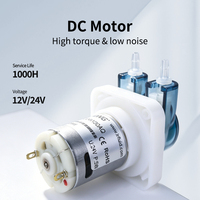 Bomba Peristáltica de Motor DC LeiRong LP80 para Llenado de Líquidos en la Industria de Alimentos y Bebidas, Baja Presión, Bajo Ruido, Eléctrica 24V/12V