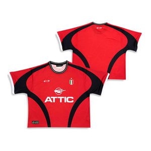 Camisetas de fútbol personalizadas Geen diseño suelto poliéster sublimación moda camiseta de fútbol - Product Image 2