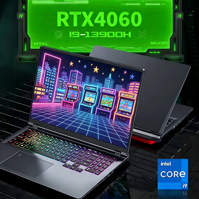 New 16 Inch Intel Core I9-13900HK RTX4060 8GB 64GB 4TB Windows 11 RGB Backlit Gaming Laptop