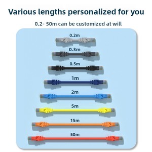 Câble de raccordement réseau CAT6A <span class=keywords><strong>RJ45</strong></span> Cuivre/Aluminium FTP 305m, Cordon de brassage Ethernet haute vitesse 10 Gbit/s pour serveur et <span class=keywords><strong>switch</strong></span> - Product Image 3