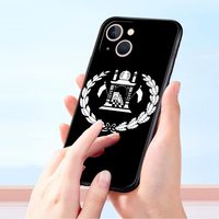 Étui de téléphone de luxe avec drapeau afghan pour iPhone 16 13 15 14 12 11 Pro MAX XR SE XS 7 8 Plus iPhone 15 14 Coque noire