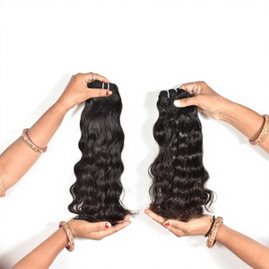 Haute Qualité Remy Vierge Cuticule Aligné Noir Ondulé Afro Indien Temple Extensions de Cheveux Humains Vague Profonde Lâche au Prix de Gros - Product Image 1