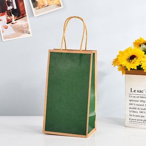 Bolsas de Compra Reutilizables Ecológicas al por Mayor, Empaquetado de Papel de Lujo Personalizado, Impresión en Papel Kraft con Asa de Cordón, Impresión Flexográfica - Product Image 5