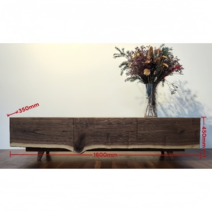 Cao sang trọng Bắc Âu thiết kế đơn giản rắn gỗ <span class=keywords><strong>TV</strong></span> đứng Bắc Mỹ Đen Walnut gỗ Bảng điều khiển phong cách Đồ nội thất toàn bộ bảng điều khiển - Product Image 6