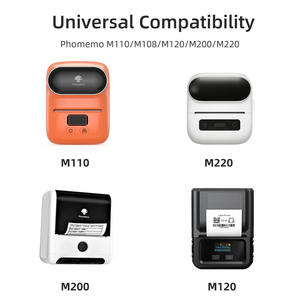 Papel de Etiquetas Autoadhesivas Térmicas M110, Rectángulo Blanco para Etiquetas Colgantes de Venta al por Menor, Uso Comercial - Product Image 3