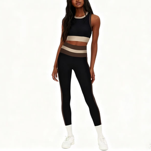 <span class=keywords><strong>Yoga</strong></span> Wear Sport Vêtements Ensemble Femmes <span class=keywords><strong>Junior</strong></span> Soutiens-Gorge Jogging Sportspants Slim Fit Leggings Contraste Conception <span class=keywords><strong>Yoga</strong></span> Ensemble - Product Image 2