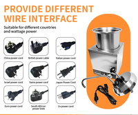 Distributeur de fromage personnalisé Wafflemei 3L avec pompe, en acier inoxydable de qualité alimentaire, capacité de 650W, facile à nettoyer