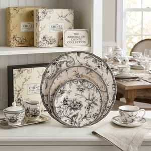 Elegante Juego de Platos de Cerámica con Diseño en Blanco y Negro, 8, 10.5 y 12 Pulgadas, Vajilla Decorativa de Porcelana para Fiestas y Eventos - Product Image 5