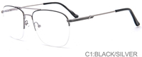 Lunettes de styliste anti-lumière bleue, demi-bords, surdimensionnées, montures optiques sur prescription, collection 2019