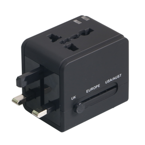 Adaptateur secteur de voyage HHT-148 2USB 5V 2.1A avec prise US UK AUS EU - Product Image 3