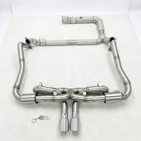 Système d'échappement complet en acier inoxydable SDO pour Porsche 718 Boxster Cayman 2.0T 2.5T 2016-2024 avec downpipe catalyseur à haut débit