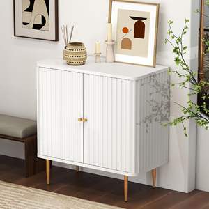 Buffet en bois moderne à 2 portes, écologique, gain de place, rangement, étagères amovibles, credenza pour salon, <span class=keywords><strong>salle</strong></span> à manger - Product Image 4