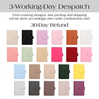 Hongbo Meilleure Vente Vacances/École/Bureau Cadeau 14 Couleurs En Relief Galet En Cuir Or-Anneau A8 A9 Mini Budget Classeur comme Photocard