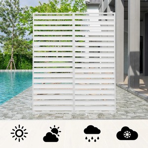 Pantalla de privacidad de aluminio de tamaño personalizado, pared de obturador lateral para pérgola exterior, presión natural, a prueba de viento para accesorios de balcón - Product Image 3