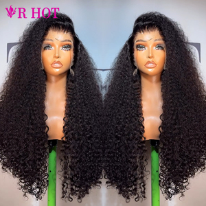 Peluca de Cabello <span class=keywords><strong>Humano</strong></span> Brasileño Virgen de Alta Calidad, Rizado Afro, con Frente de Encaje, Peluca de Cabello <span class=keywords><strong>Humano</strong></span> con Ondas Profundas <span class=keywords><strong>y</strong></span> Rizadas, Peluca Frontal Completa para Mujeres Negras - Product Image 1