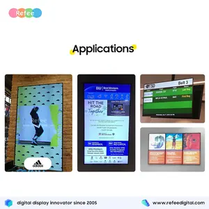 Ticari reklamlar asılı monitör 4K LCD reklam oyuncu reklam duvar montaj ekran Android duvar tipi Video ekranı dijital tabela