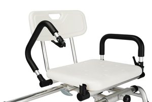 360 °   Chaise de bain pivotante et coulissante de 30 cm, robuste, capacité de charge de 100 kg, siège de douche imperméable pour la maison/maison de retraite - Product Image 5