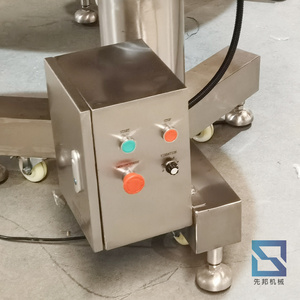 Macchina per la selezione dei materiali con piattaforma girevole in acciaio inossidabile 304, macchina per <span class=keywords><strong>l</strong></span>'imballaggio, abbinabile a trasportatore a disco - Product Image 2