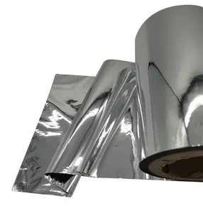 6 उम डबल साइड एल्यूमिनियम धातु लेपित Metallized पीईटी Mylar पॉलिएस्टर फिल्म