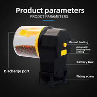 Distributeur de nourriture intelligent grande capacité pour poissons, avec minuterie automatique, auto-nettoyant et facile à utiliser, en plastique de luxe pour aquariums plantés