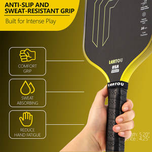 מחבט פיקלבול תרמופורמי מותאם אישית מסיבי פחמן, מאושר על ידי USAPA, בלחיצה חמה, זול, ייצור לפי הזמנה (OEM/ODM) - Product Image 6