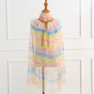 Cape de Noël pour filles, durable, en maille, à paillettes, en tulle, pour bébés et tout-petits, tenue de plage, cape de princesse - Product Image 6