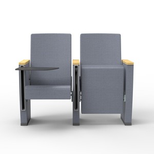 Asientos Plegables para Auditorio Leadcom L-A03, Asientos para Salón de Conferencias Escolares, Silla para Sala de Conferencias con Tableta de Escritura - Product Image 3