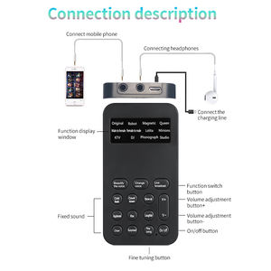 Téléphone changeur de voix k i9 avec <span class=keywords><strong>carte</strong></span> <span class=keywords><strong>son</strong></span> USB OTG <span class=keywords><strong>pour</strong></span> la diffusion de musique en direct ensemble d'écouteurs de <span class=keywords><strong>carte</strong></span> <span class=keywords><strong>son</strong></span> <span class=keywords><strong>externe</strong></span> Portable - Product Image 6