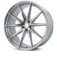 Rines de Aleación Forjados Personalizados SL 21x10 21x11 20x10 21x13 20x9, 5x112 5x120, Plateado Pulido, Multirradio, para BMW X3 X3M Corvette