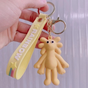 Llavero de oso de peluche de dibujos animados en 3D de estilo Vintage, llaveros de Metal de oso pequeño para bolso de coche, colgante de encanto, regalos de promoción - Product Image 3