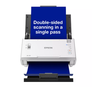 Scanner professionnel compact Epson WorkForce DS-410 A4 à alimentation par feuilles avec chargeur automatique de documents 50 feuilles et logiciel Epson Document Capture Pro