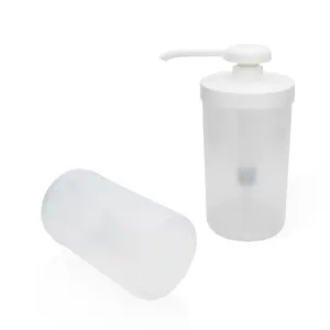 Bouteille en plastique pour sirop de qualité alimentaire, avec pompe, 50 ml, 1000ml