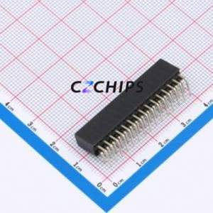 FH2.54-06-15PWS Pin Socket Bent Lead Through Hole,P=2.54mm Connector 2x15P 2.54mm 2.54mm Square Hole - Product Image 2