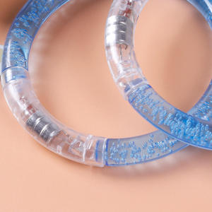 6 Braccialetti LED in Plastica Lampeggianti Luminosi per Bambini <span class=keywords><strong>e</strong></span> Adulti, Accessori per Feste di Compleanno <span class=keywords><strong>e</strong></span> Matrimoni che si Illuminano al Buio - Product Image 3