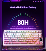 Clavier mécanique sans fil AULA S75Pro Tri-mode RGB Hot Swap 2,4 GHz USB-C avec bouton rotatif personnalisé, accessoires de jeu pour ordinateur de bureau