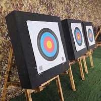Catc Alibow — support pliable en bois massif, pour arc et flèche, paille cible EVA à haute densité