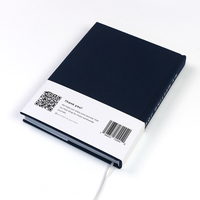 Carnet de notes ligné personnalisé en tissu de lin imprimé sur mesure, couverture rigide A5, logo personnalisé, estampage or/argent