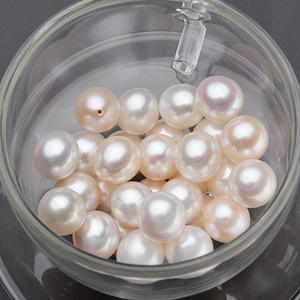 ไข่มุกน้ำจืดแท้ ขนาด 9-10 มม. รูปทรงเมตร รูปทรงหยดน้ำ 28 รู 19 รู อุปกรณ์ตกแต่งเสื้อผ้า ซิป ซิปหรู - Product Image 3